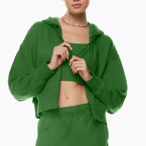SOLD OUT Aritzia TNA Cozy Fleece Boyfriend Boxy Hoodie Green - Size M
